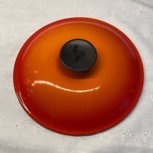 Le Creuset Enamel Cast Iron #18 Lid Only. Orange.